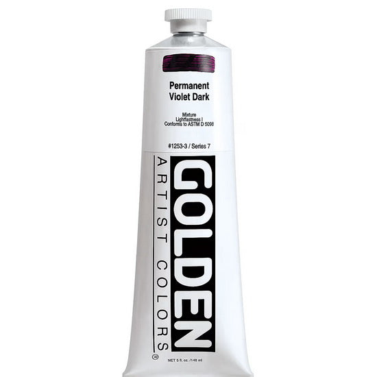 Acrylic heavy body - 5 oz  permanent violet dark  s7
