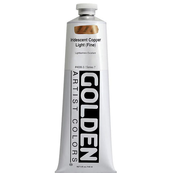 Acrylic heavy body - 5 oz  iridescent copper light fine  s7