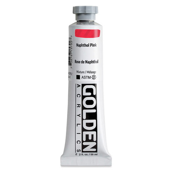 Acrylic heavy body - 2 oz  naphthol pink  s2