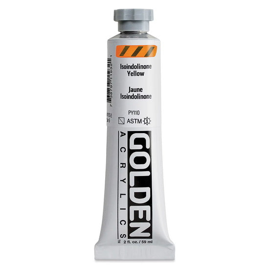 Acrylic heavy body - 2 oz  isoindolinone yellow  s6