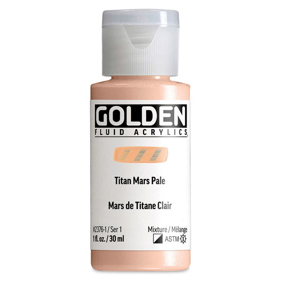 Acrylic fluid - 1 oz  light titanium mars  s1