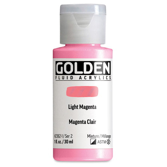 Acrylique fluide - 1 oz  magenta clair  s2