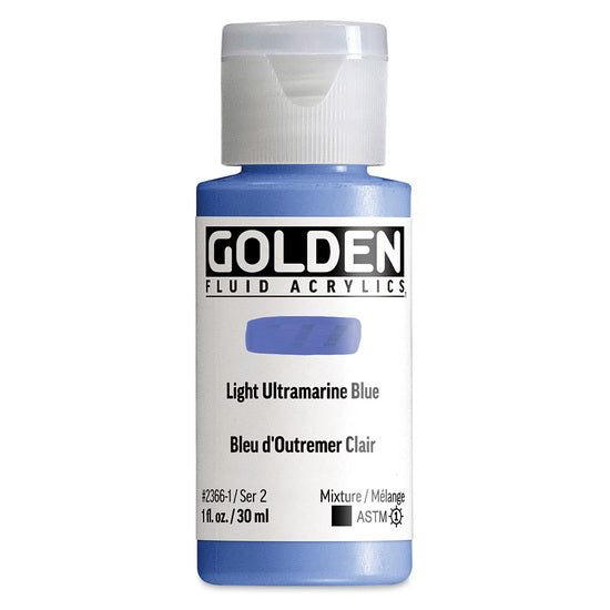 Acrylic fluid - 1 oz  light ultramarine blue  s2