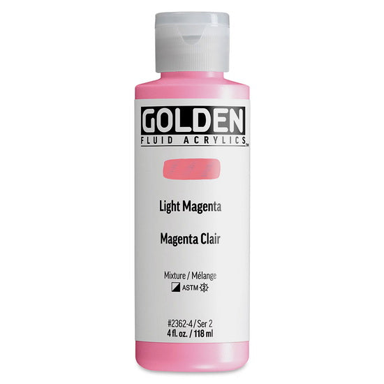Acrylique fluide - 4 oz  magenta clair  s2