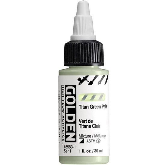 Acrylique high flow - 1 oz  vert titane clair  s1
