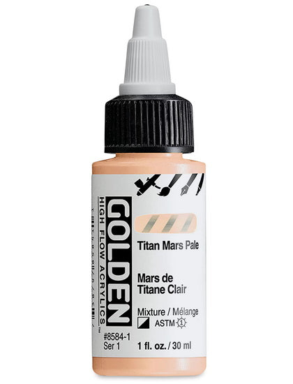 Acrylique high flow - 1 oz  mars de titane clair  s1