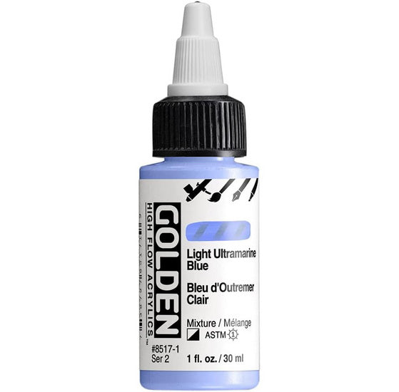 Acrylique high flow - 1 oz  bleu outremer clair  s2