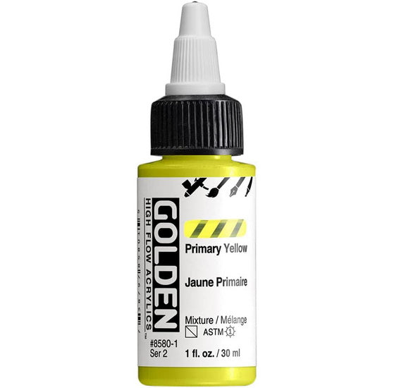 Acrylic high flow - 1 oz  primary yellow  s2