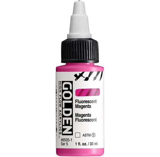 Acrylic high flow - 1 oz  fluorescent magenta  s5