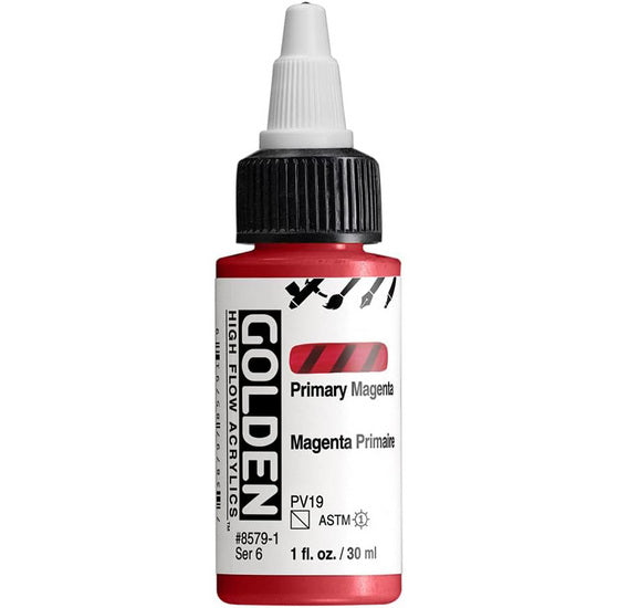 Acrylique high flow - 1 oz  magenta primaire  s6