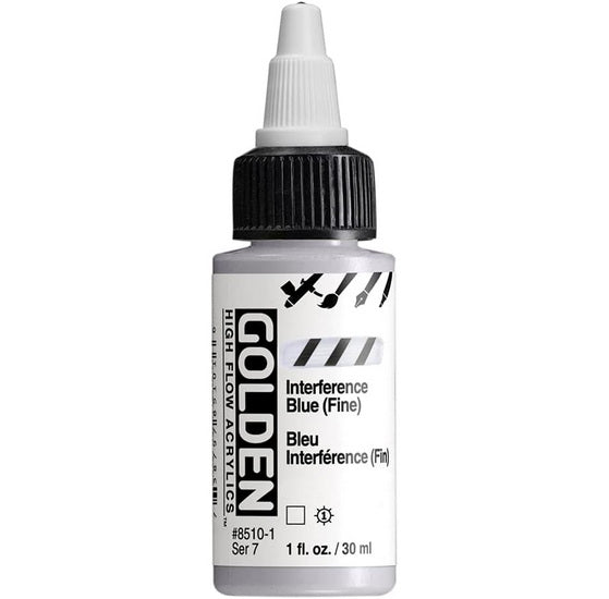 Acrylique high flow - 1 oz  bleu interf fin  s7