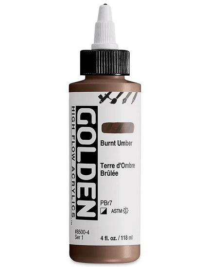 Acrylique high flow - 4 oz  ombre brulée  s1