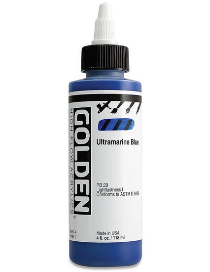 Acrylique high flow - 4 oz  bleu d'outremer  s2