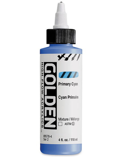 Acrylique high flow - 4 oz  cyan primaire  s2