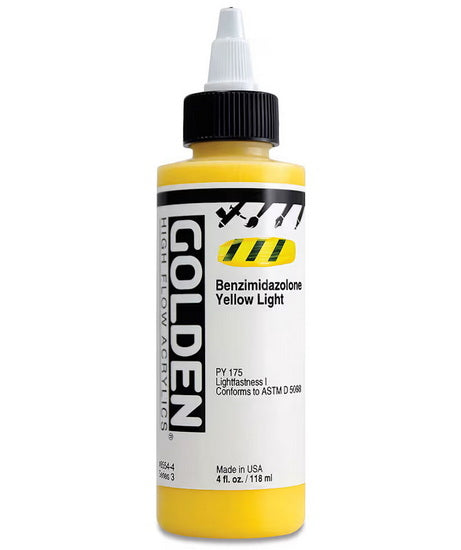 Acrylic high flow - 4 oz  benzimidazolone yellow light  s3
