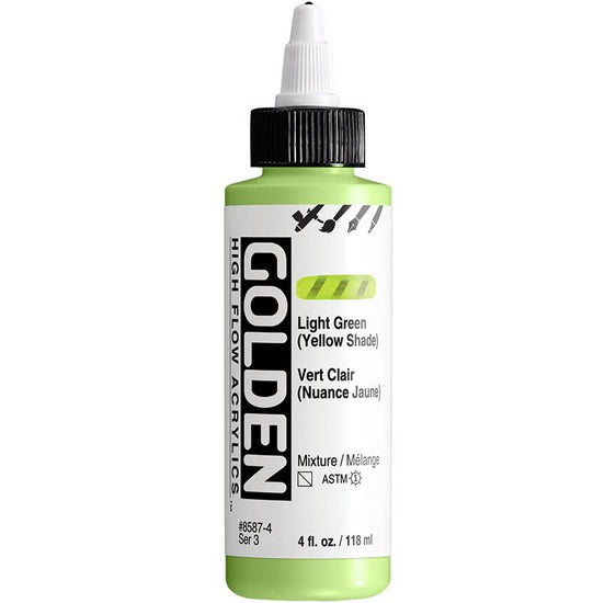 Acrylique high flow - 4 oz  vert cl nuance jaune  s3