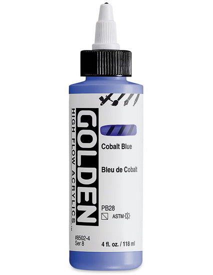 Acrylique high flow - 4 oz  bleu de cobalt  s8