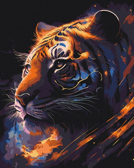 Paint by Number Zodiac Tiger
