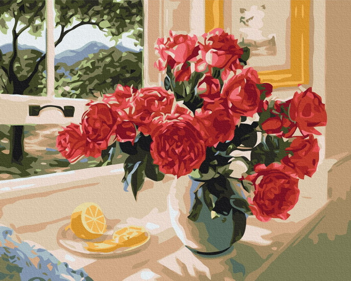Ens. peinture à numéro accent citron