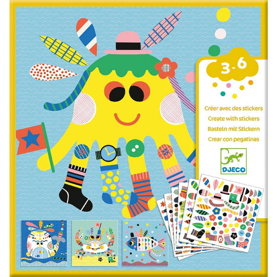 Create with stickers/sea creatures