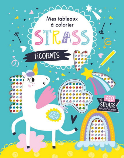 Licornes : 1.200 strass autocollants
