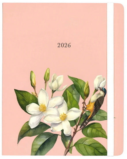 Agenda 2026 Omnico fleurs blanches 1s/2p