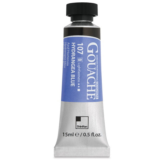Gouache designers bleu hortensia série b - 15ml