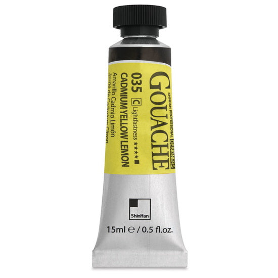 Gouache designers 15ml jaune cadmium citron série c