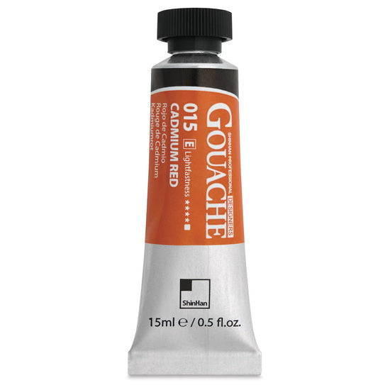 Gouache designers 15ml rouge cadmium série e
