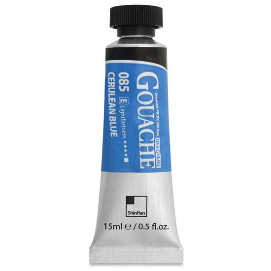 Gouache designers 15ml bleu céruléum série e