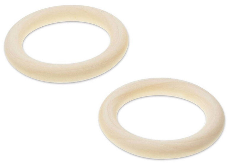 2 Anneaux bois - 7cm