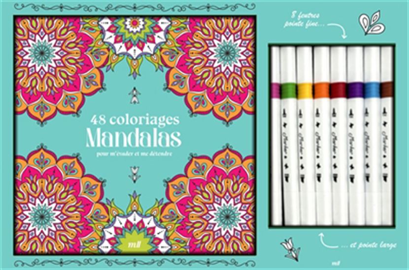 Coffret coloriages mandalas