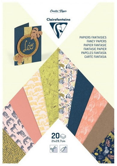 Fancy Paper Pad 8.4x12 in.(21x29.7 cm) Safari 20 sheets
