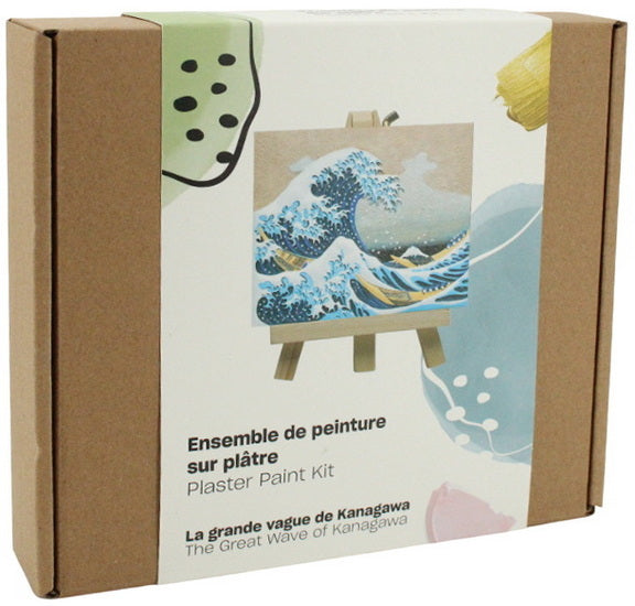 Plaster Paint Set The Great Wave of Kanagawa