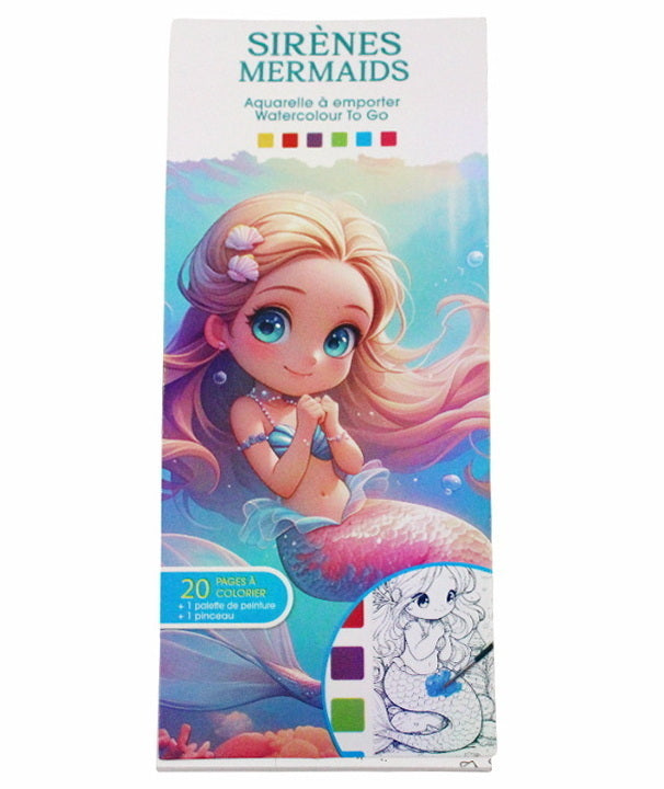 Watercolor to Go Mermaids