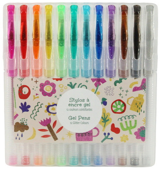 Gel Pens 12 Glitter Colors