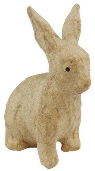 Paper Mache Sitting Rabbit 10,5cm