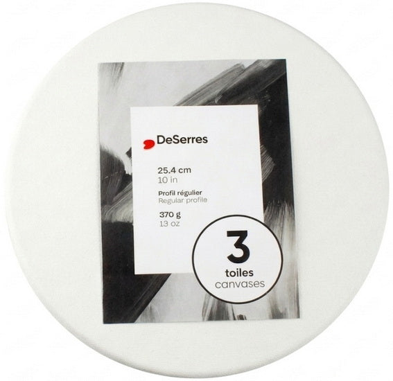 ENS. 3 toiles rondes 10 PO 370g/13oz
