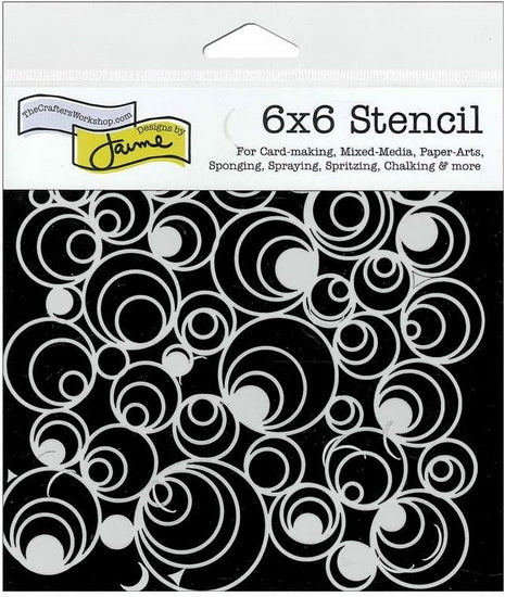 Stencil  Spirals- 6X6"