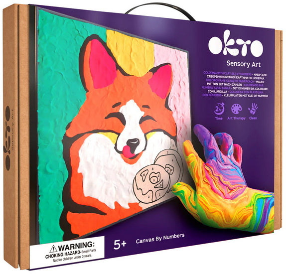 Coloring With Clay By Numbers - Fox