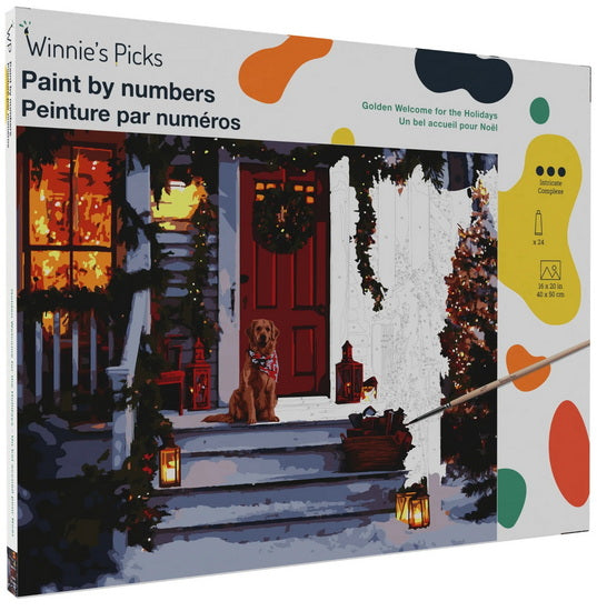 Paint by Numbers Dog Red Door