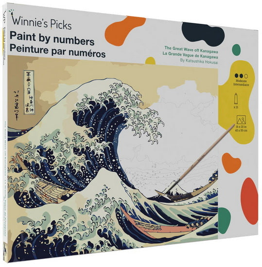 Paint by Numbers - The Wave Off Kanagawa - Hokusai