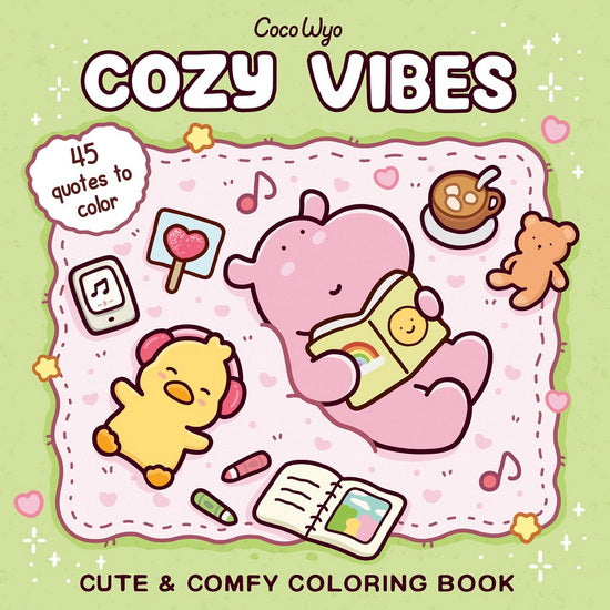 Cozy spaces coloring : cozy vibes