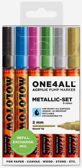 Marqueurs one4all 127hs metallique ens. 6