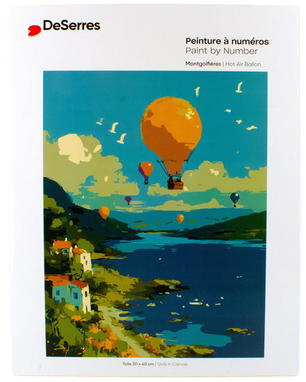 Peinture à numéros Montgolfières