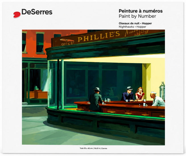 Peinture à numéros Hopper Oiseaux de nuit