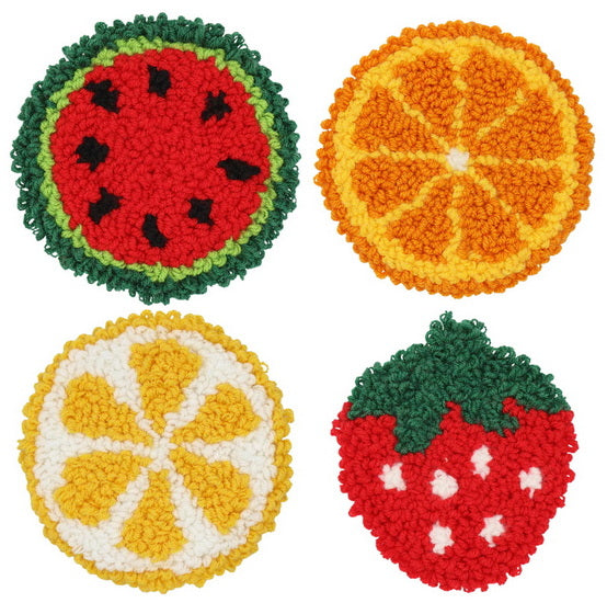 Fruits Punch Needle Coaster Kit