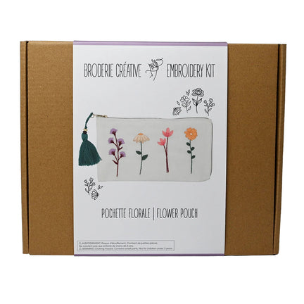 Kit de broderie – pochette florale