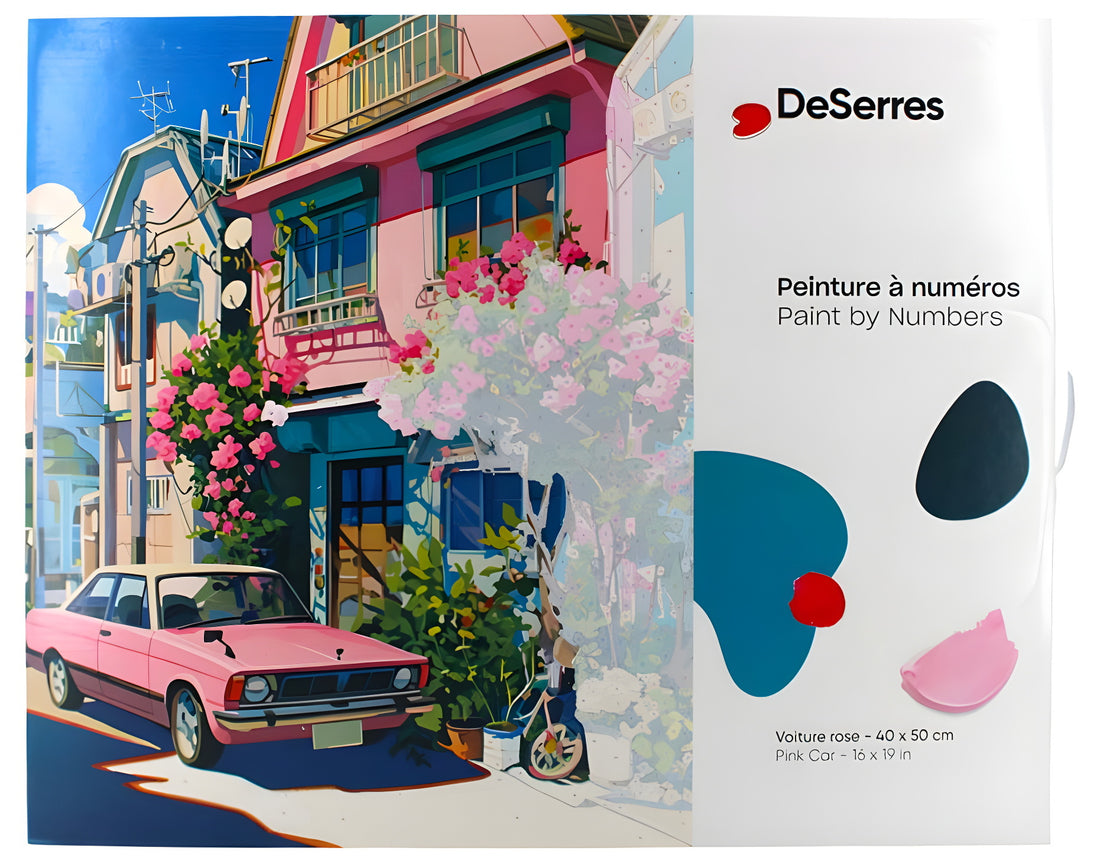 Paint by Numbers Pink Car