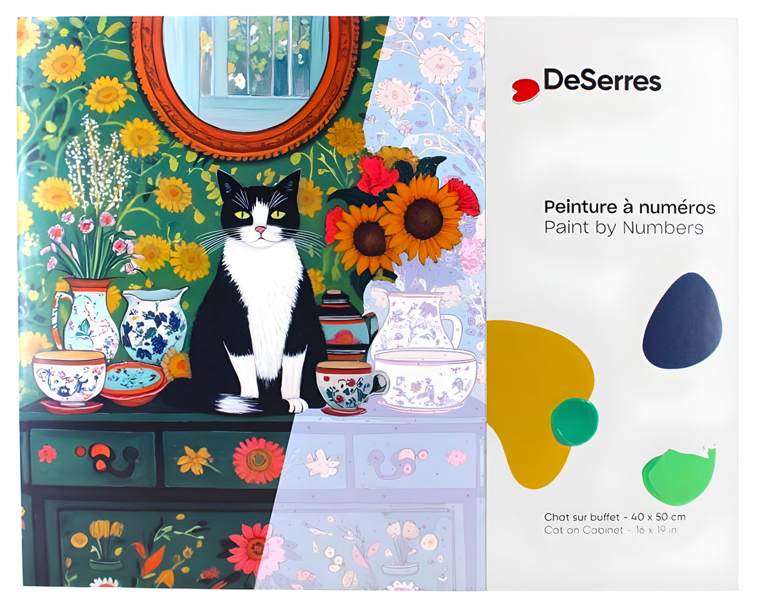 Peinture à numéros Chat sur buffet